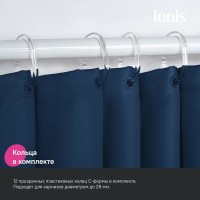 Штора для ванной IDDIS Base BL04P24i11 240х200, синяя