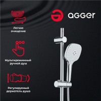 Душевая стойка Agger Marine A0595000 хром Душевая стойка Agger Marine A0595000 хром