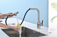 Смеситель для кухни Paulmark Viper Vi213105-BS брашированная сталь Смеситель для кухни Paulmark Viper Vi213105-BS брашированная сталь