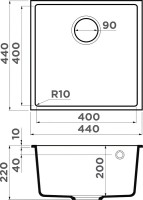 Комплект Мойка Omoikiri Bosen 44-U-BL черная + Измельчитель Nagare 500