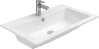 Тумба с раковиной Aquanet Lino 90 белый матовый