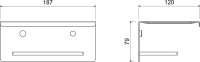 Держатель туалетной бумаги AQUATEK Либра AQ4309MB с полкой для телефона, матовый черный