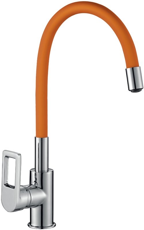 Смеситель для кухни Rossinka Z Z35-35U-Orange с гибким изливом