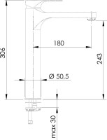 Смеситель для раковины Remer Class Line L11LXL