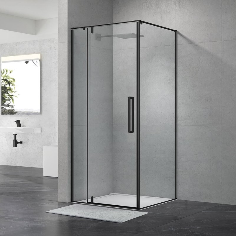 Душевой уголок Terminus Альба 03 3EW90х90B 90х90, черный