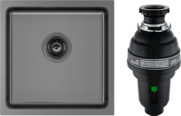 Комплект Мойка Paulmark Vista PM304444-GM вороненая сталь + Измельчитель Bone Crusher BC 1000-AS Комплект Мойка Paulmark Vista PM304444-GM вороненая сталь + Измельчитель Bone Crusher BC 1000-AS