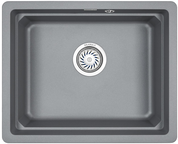 Мойка кухонная Granula Kitchen Space 5501U, алюминиум