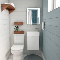 Тумба с раковиной Art&Max Liberty R, 40, подвесная, Bianco Lucido