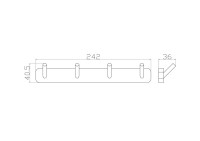 Крючок Wonzon & Woghand WW-6645 хром