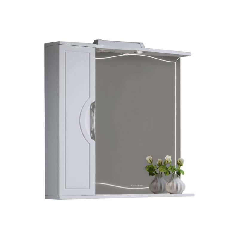 Зеркало-шкаф Alavann Monaco 80x75 L с подсветкой