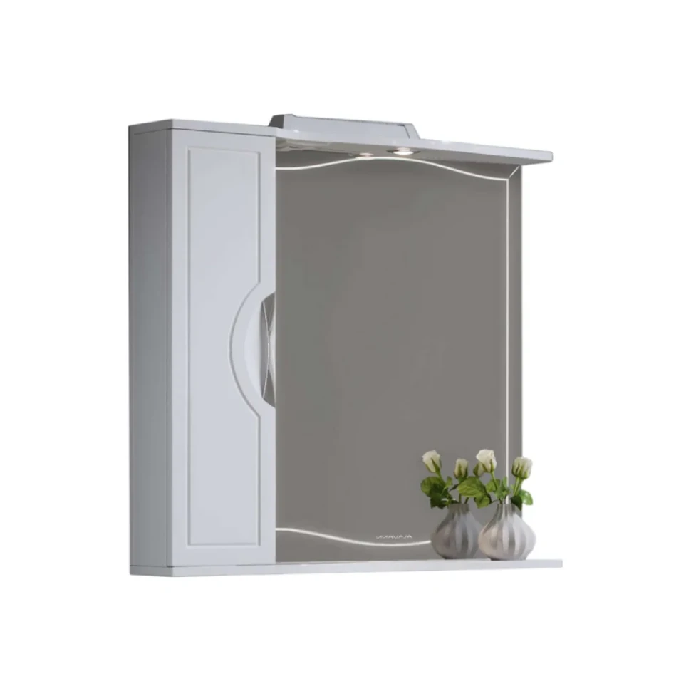 Зеркало-шкаф Alavann Monaco 80x75 L с подсветкой