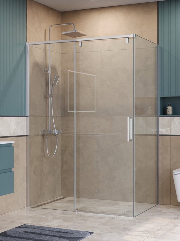 Душевой уголок BelBagno Soft Close-1 AH-1-130/80-C-Cr профиль хром