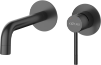 Смеситель для раковины Cezares Relax RELAX-BLI2-1 С ВНУТРЕННЕЙ ЧАСТЬЮ, матовый черный