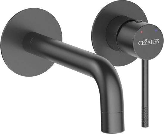 Смеситель для раковины Cezares Relax RELAX-BLI2-1 С ВНУТРЕННЕЙ ЧАСТЬЮ, матовый черный