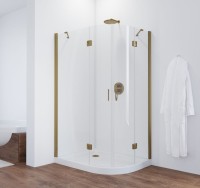 Душевой уголок Vegas Glass AFS-F 120*100 05 01 L профиль бронза, стекло прозрачное