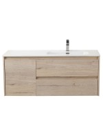 Тумба с раковиной BelBagno Kraft R, 120 2 ящика, дверца, rovere galifax bianco