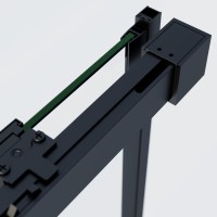 Душевой уголок Vincea Soft 2 VSR-3SO28011CLB 110х80 см, профиль черный, стекло прозрачное