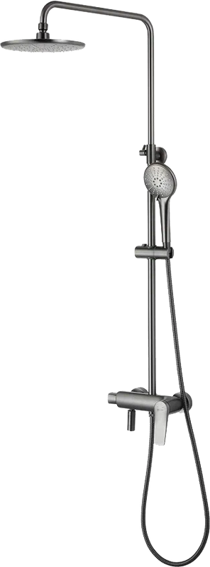 Душевая стойка Lemark Bronx LM3762GM графит