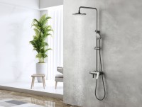 Душевая стойка Lemark Bronx LM3762GM графит