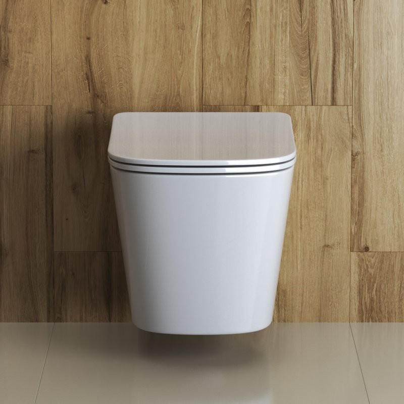 Комплект Унитаз подвесной BelBagno Due + Инсталляция Geberit Duofix Delta 458.149.21.1 с кнопкой смыва, хром + Звукоизоляция
