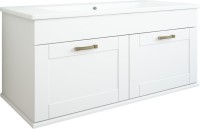 Тумба с раковиной Sanflor Ванесса 95, подвесная, белая