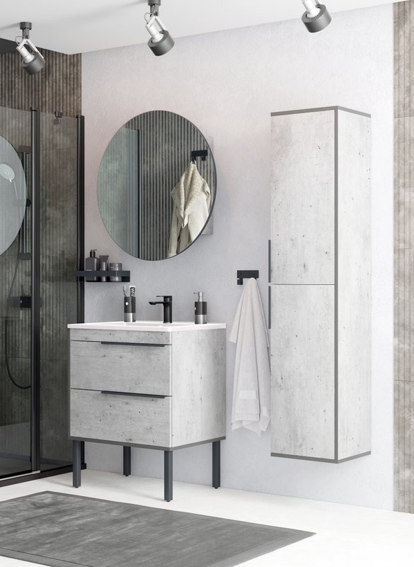 Зеркало-шкаф Corozo Грэмми 77 метрополитен грей