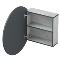 Зеркало-шкаф Corozo Грэмми 77 метрополитен грей