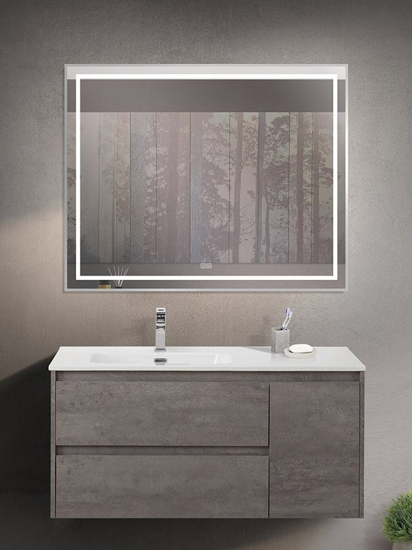 Мебель для ванной комнаты BelBagno Kraft L, 100 cemento grigio
