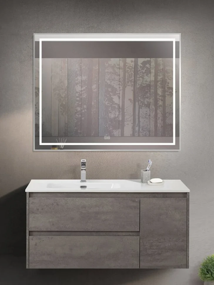 Мебель для ванной комнаты BelBagno Kraft L, 100 cemento grigio