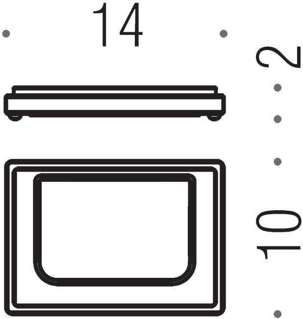 Набор Стакан Colombo Design Look B1641.NM + Мыльница B1640.NM
