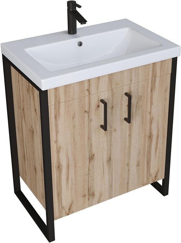 Мебель для ванной комнаты 1MarKa Grunge Loft 70Н дуб вотан