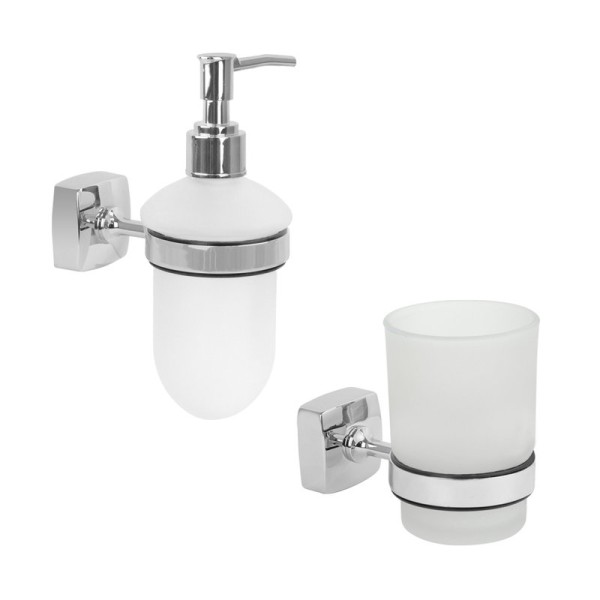 Набор Стакан Fixsen Kvadro 61306 + Дозатор 61312