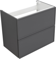 Тумба с раковиной Aquanet Арт 75 подвесная, ясень графит