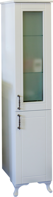 Шкаф пенал для ванной Sanflor Глория R, белый