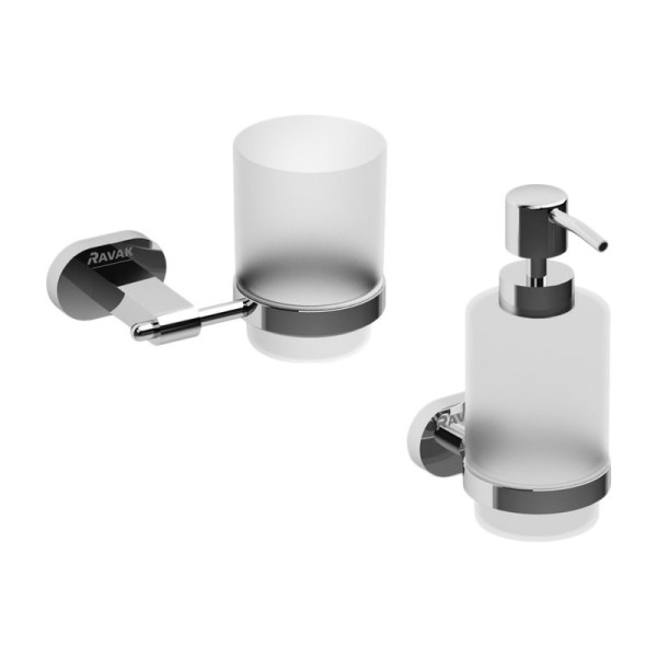 Набор Стакан Ravak Chrome X07P188 + Дозатор X07P223
