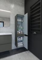 Шкаф-пенал для ванной Caprigo Forte 35 R графит Шкаф-пенал для ванной Caprigo Forte 35 R графит