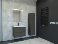 Шкаф-пенал для ванной Caprigo Forte 35 R графит Шкаф-пенал для ванной Caprigo Forte 35 R графит