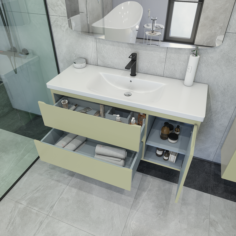 Тумба под раковину без столешницы Caprigo Forte 120 R подвесная, фисташка