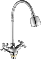 Смеситель для кухни Fashun A4319 с гибким изливом, хром