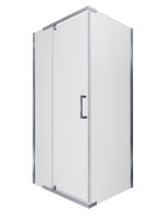 Душевой уголок Triton Терра Хром 120х80 см, профиль хром глянец, стекло прозрачное