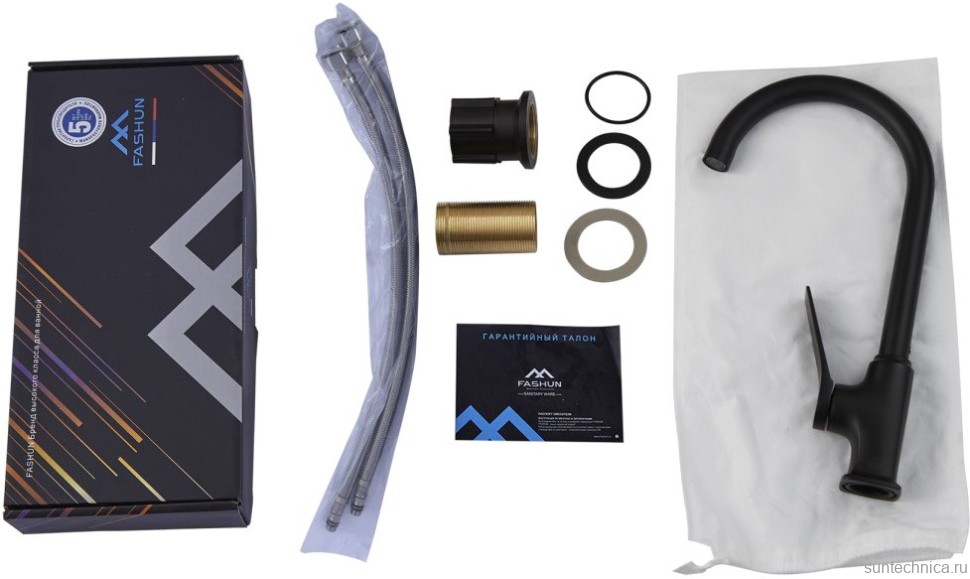 Смеситель для кухни Fashun A4086-7 черный