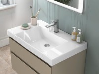 Тумба под раковину KERAMA MARAZZI Cubo 80 подвесная, лимо матовая