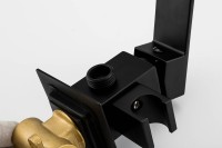 Гигиенический душ Frap F7506-6 со смесителем, С ВНУТРЕННЕЙ ЧАСТЬЮ, черный