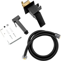 Гигиенический душ Frap F7506-6 со смесителем, С ВНУТРЕННЕЙ ЧАСТЬЮ, черный