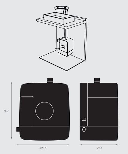 Смеситель Nofer Concept 01901.GD золото