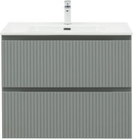 Тумба под раковину без столешницы Aquanet Джейн (Flat) 80 подвесная, мисти грин