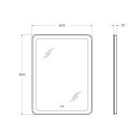 Зеркало Cezares Multicolore 60 с подсветкой Зеркало Cezares Multicolore 60 с подсветкой