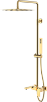 Душевая стойка Boheme Qubic 478-G shinny gold