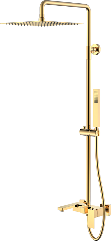 Душевая стойка Boheme Qubic 478-G shinny gold