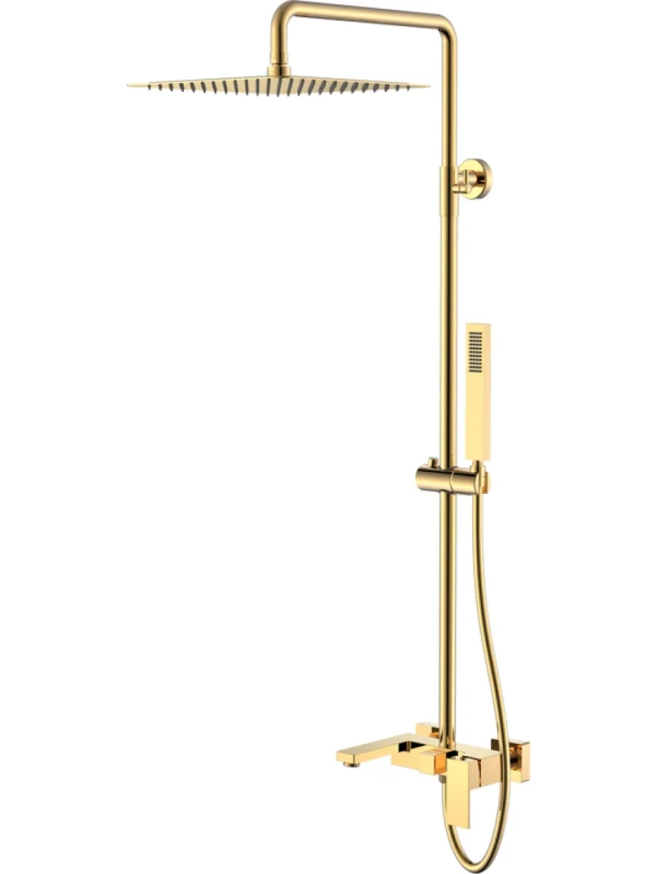 Душевая стойка Boheme Qubic 478-G shinny gold